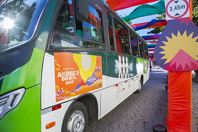 Transporte gratuito facilita acesso ao Festival América do Sul