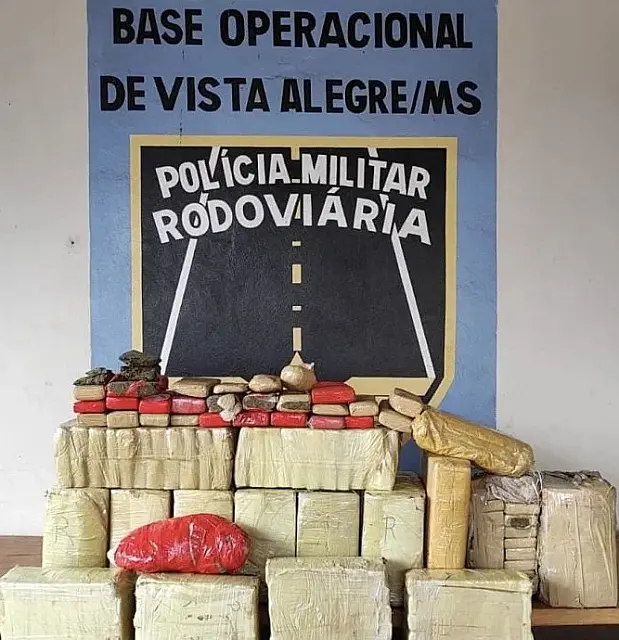 PMR apreende mais de 300 quilos de maconha e skank na MS-164