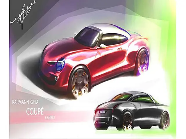 Concurso de design de novo modelo do Karmann-Ghia Coupê premia estudantes