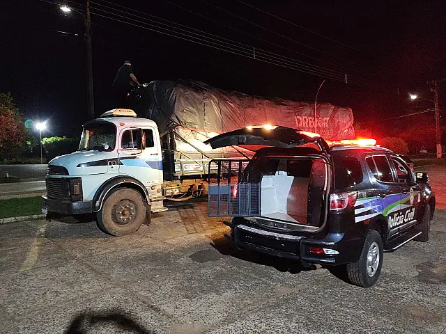 Polícia apreende caminhão de carvão com 4 toneladas de maconha em Jardim