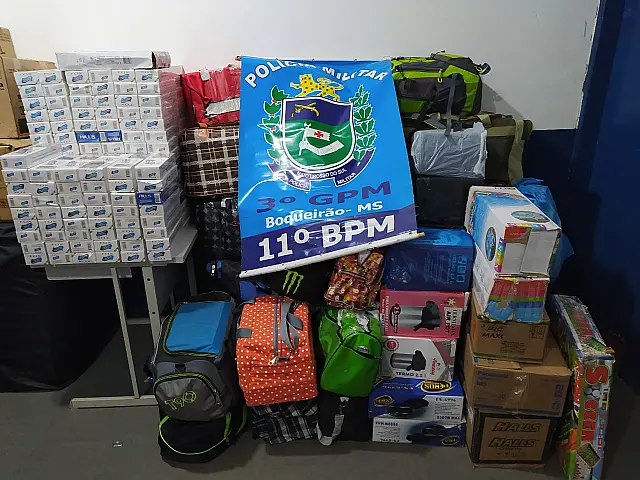 PM apreende contrabando no distrito de Boqueirão, em Jardim