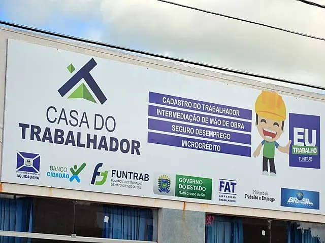 Casa do Trabalhador de Aquidauana oferece 9 vagas de emprego nesta segunda-feira
