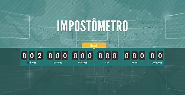 Impostômetro atinge R$ 2,1 trilhões e deve fechar o ano com alta de 8,4%