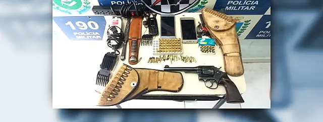 PM prende rapaz que furtou armas e munições da fazenda onde trabalhava em Aquidauana