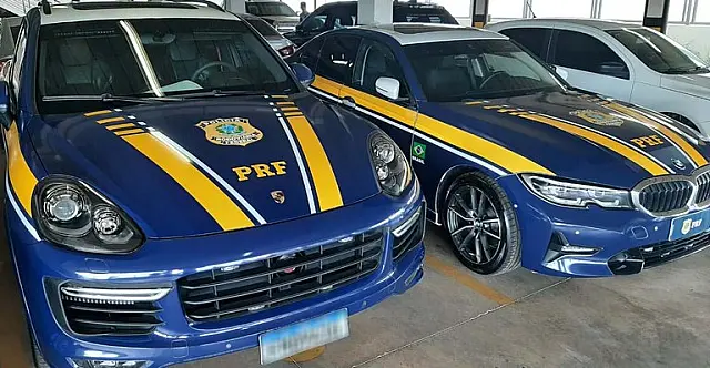 PRF apresenta sete viaturas de luxo utilizadas por criminosos
