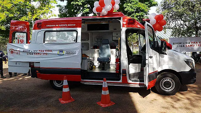 Samu de Aquidauana recebe viatura nova doada pelo Ministério da Saúde