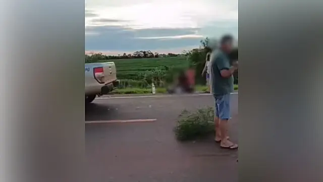 Acidente entre motos deixa dois homens e criança gravemente feridos em Sidrolândia