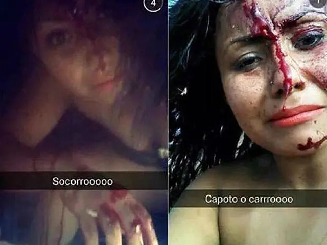 Mulher faz selfie após capotar o carro em rodovia