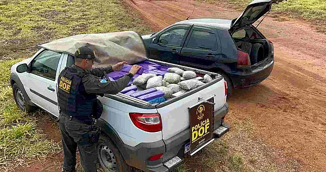 Veículo roubado em Campo Grande é recuperado pelo DOF com quase 900 quilos de drogas