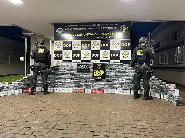 Policial Civil é preso em flagrante com mais de 500 kg de cocaína, em Dourados