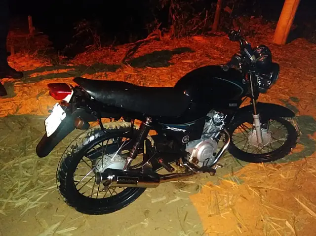 Moto roubada é jogada no rio Taquari