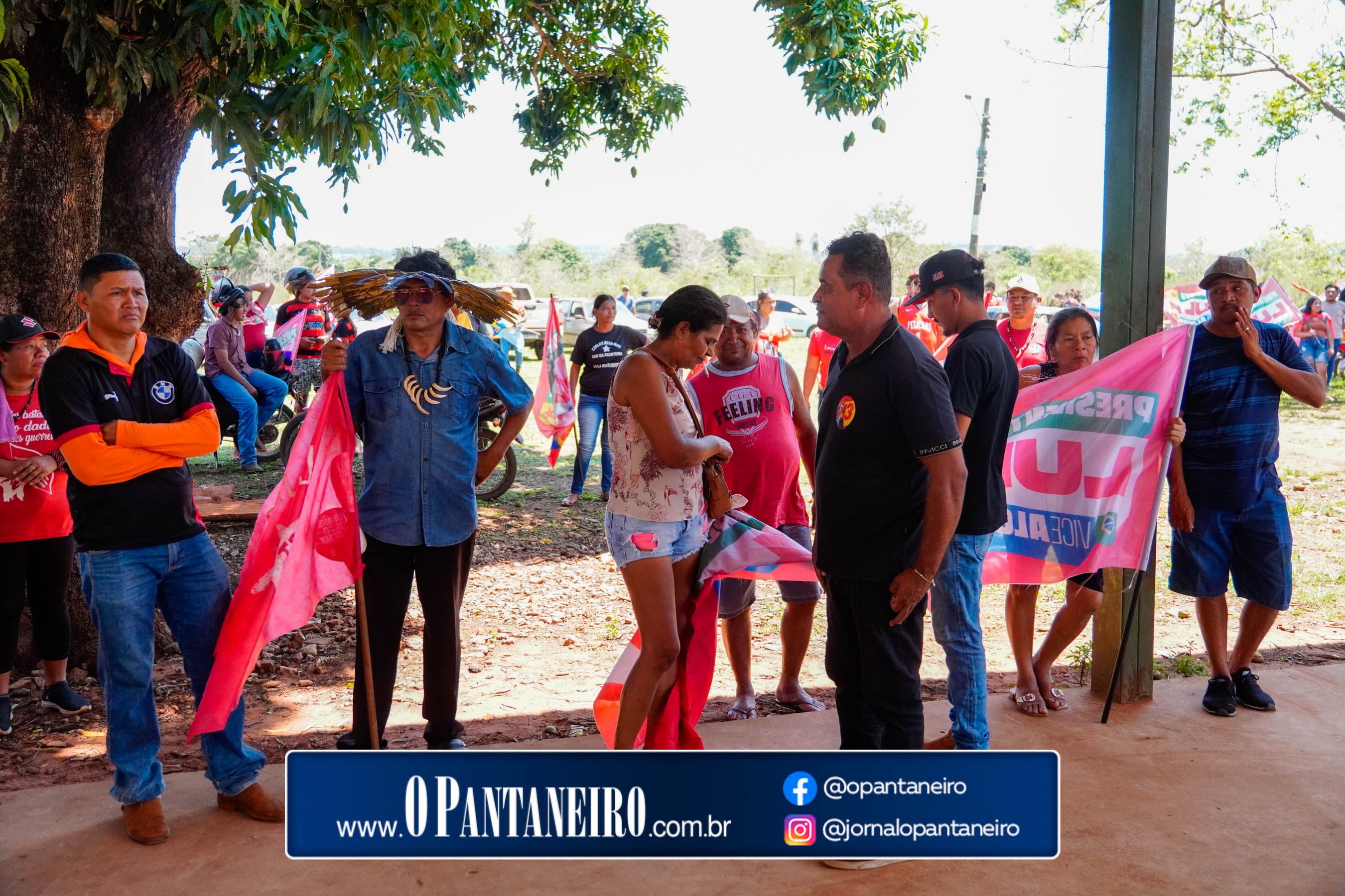 Carreata do Lula em Nioaque - Brejão e cidade O Pantaneiro