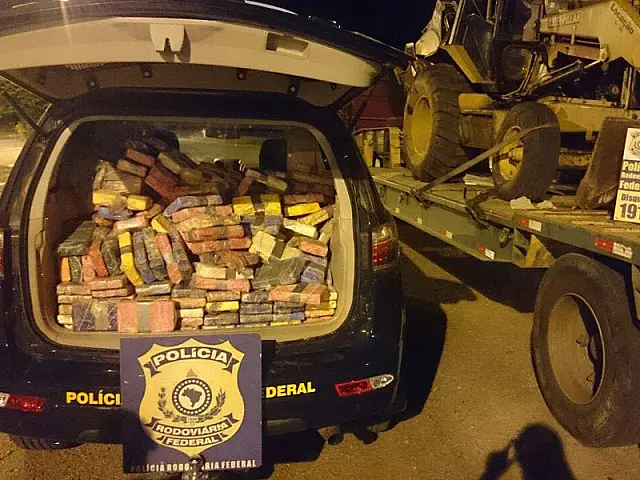PRF apreende 244,6 quilos de cocaína na BR-262