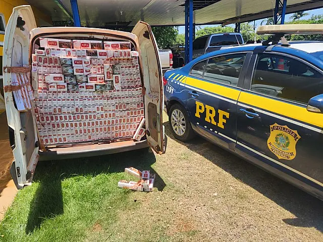 PRF apreende 31 mil maços de cigarros em Três Lagoas