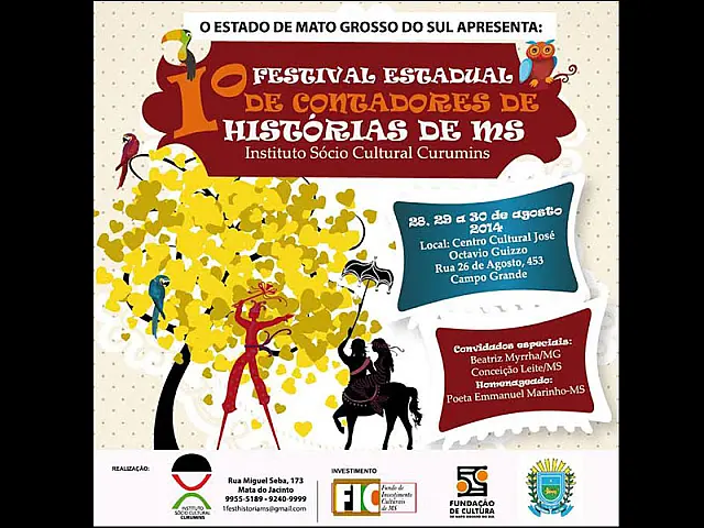 ?1º Festival Estadual de Contadores de Histórias de MS? começa no dia 28