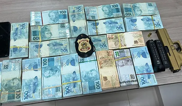 Operação Ópla apreende mais de R$ 194 mil e pistola na capital