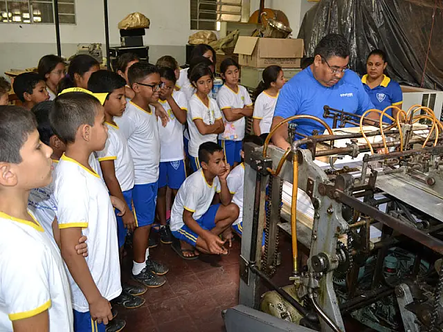 Alunos do programa AABB Comunidade visitam Jornal O Pantaneiro