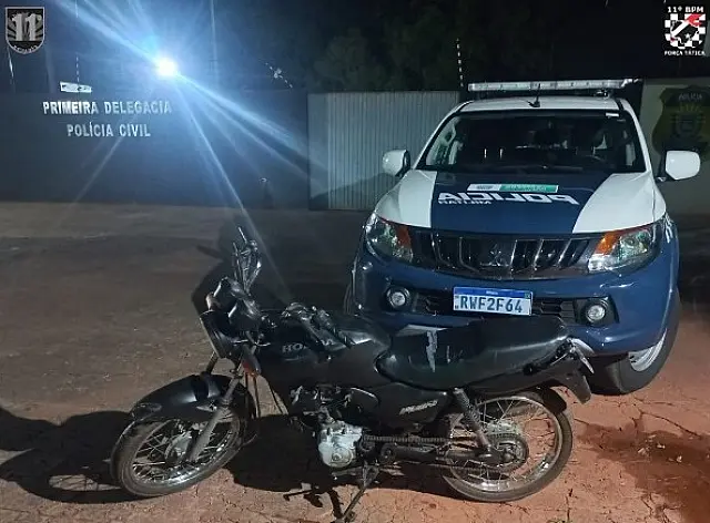 Adolescente é flagrado com moto com sinal identificador adulterado