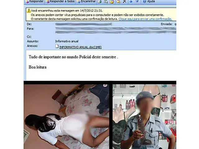 E-mail com montagens de orgia foi enviado por vírus, diz PM