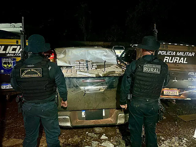 Polícia apreende cerca de 2 toneladas de maconha na zona rural de Terenos