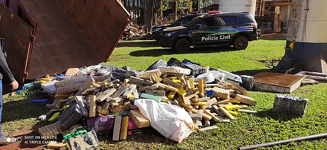 Polícia Civil incinera 2,5 tonelada de drogas em Sidrolândia