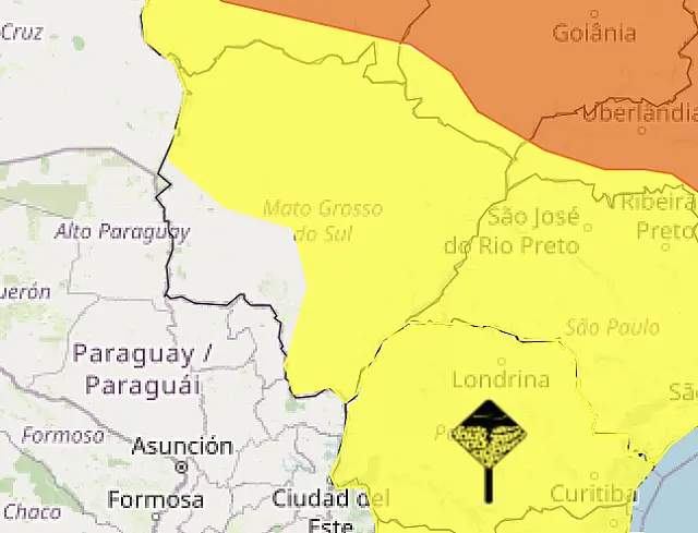Aquidauana e 72 cidades estão em alerta de chuvas intensas