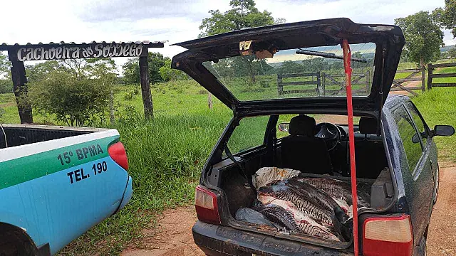 Em período de piracema, PMA apreende 70 kg de pescado