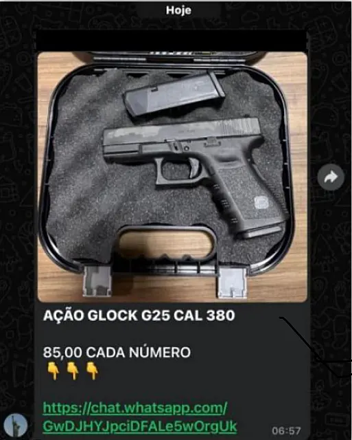 PF deflagra operação contra comércio ilegal de arma de fogo em MS