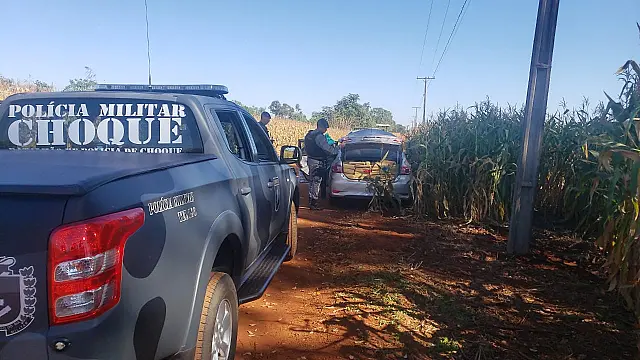 Com helicóptero, PM localiza veículo carregado com 880 kg de maconha em Sidrolândia