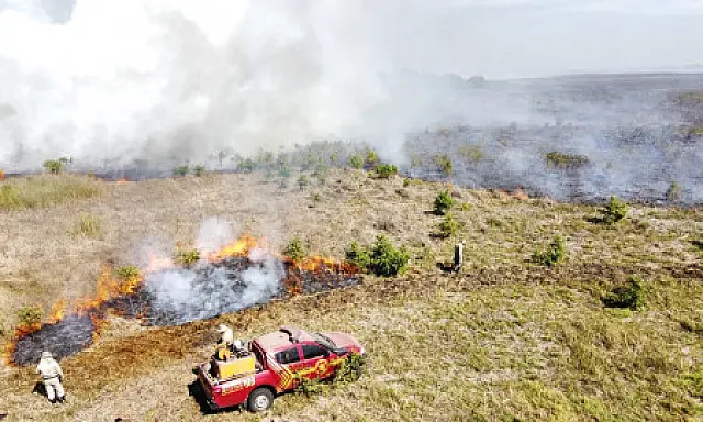 Operação controla incêndio em Porto Murtinho; focos continuam na região do Abobral