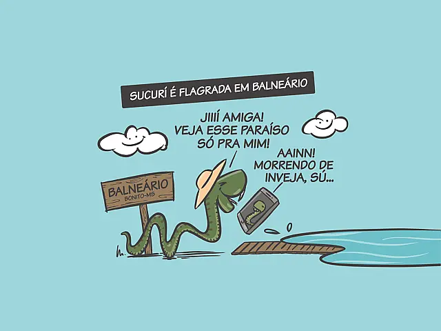 De boa no balneário