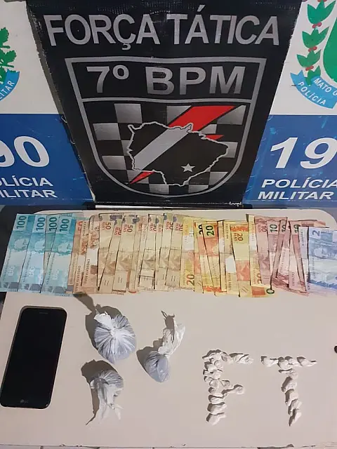 Mulher é presa pela PM por comercializar drogas em Aquidauana