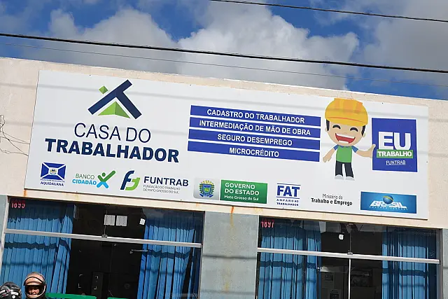 Casa do Trabalhador de Aquidauana oferece seis vagas de emprego para hoje