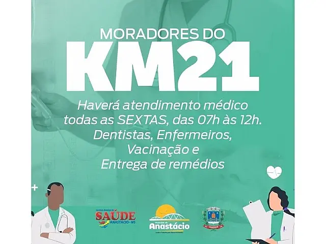 Moradores da região do Km 21 recebem atendimento médico nesta sexta-feira