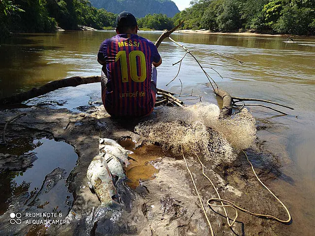 Homem de 25 anos é preso por pesca predatória no rio Aquidauana