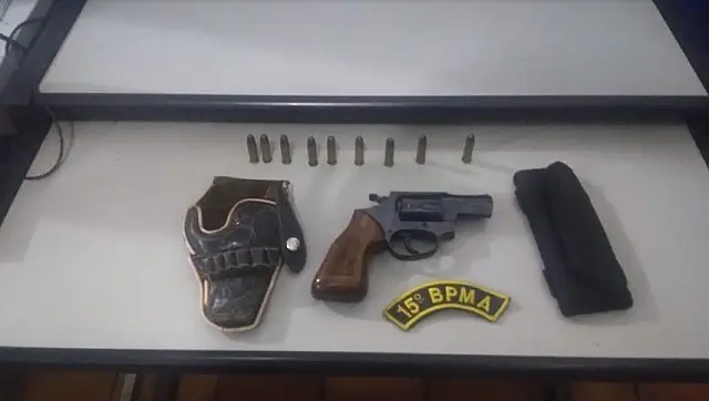 Homem é preso pela PMA com revólver carregado na BR-262, em Anastácio