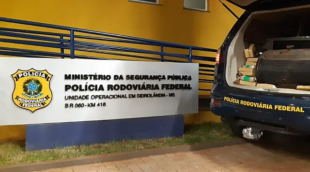 PRF apreende 87,6 kg de cocaína em Sidrolândia