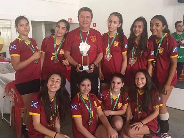 Vôlei do Falcão conquista 2º lugar nos Jogos Escolares de Mato Grosso do Sul