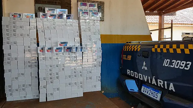 Caminhoneiro é preso em MS com 459 celulares avaliados em meio milhão