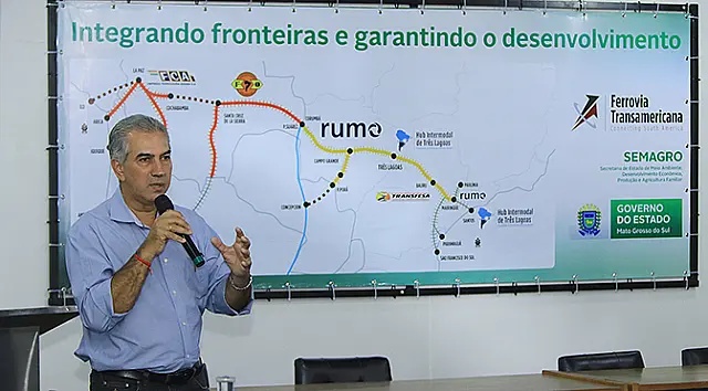 Ferrovia encurtará em quase um mês trajeto da metade das exportações de MS