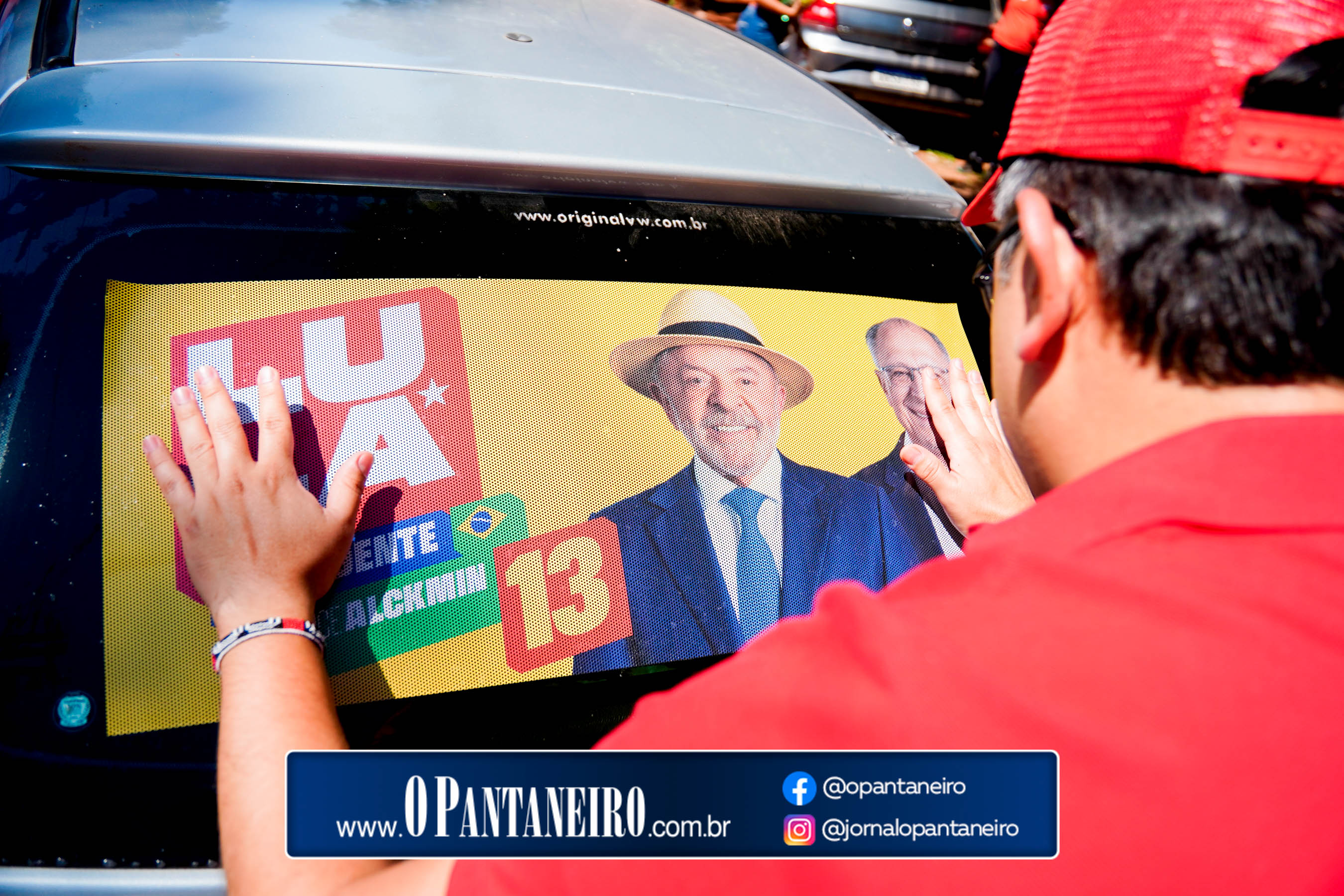 Carreata do Lula em Nioaque - Brejão e cidade O Pantaneiro