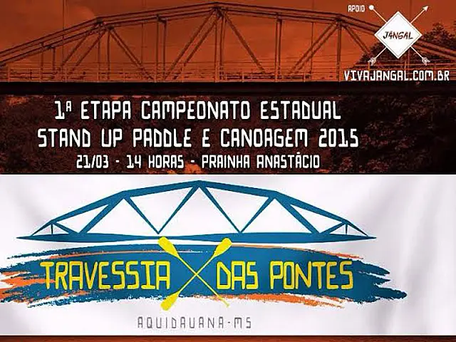 Campeonato Estadual de Canoagem e SUP começa hoje com a 'Travessia das Pontes'