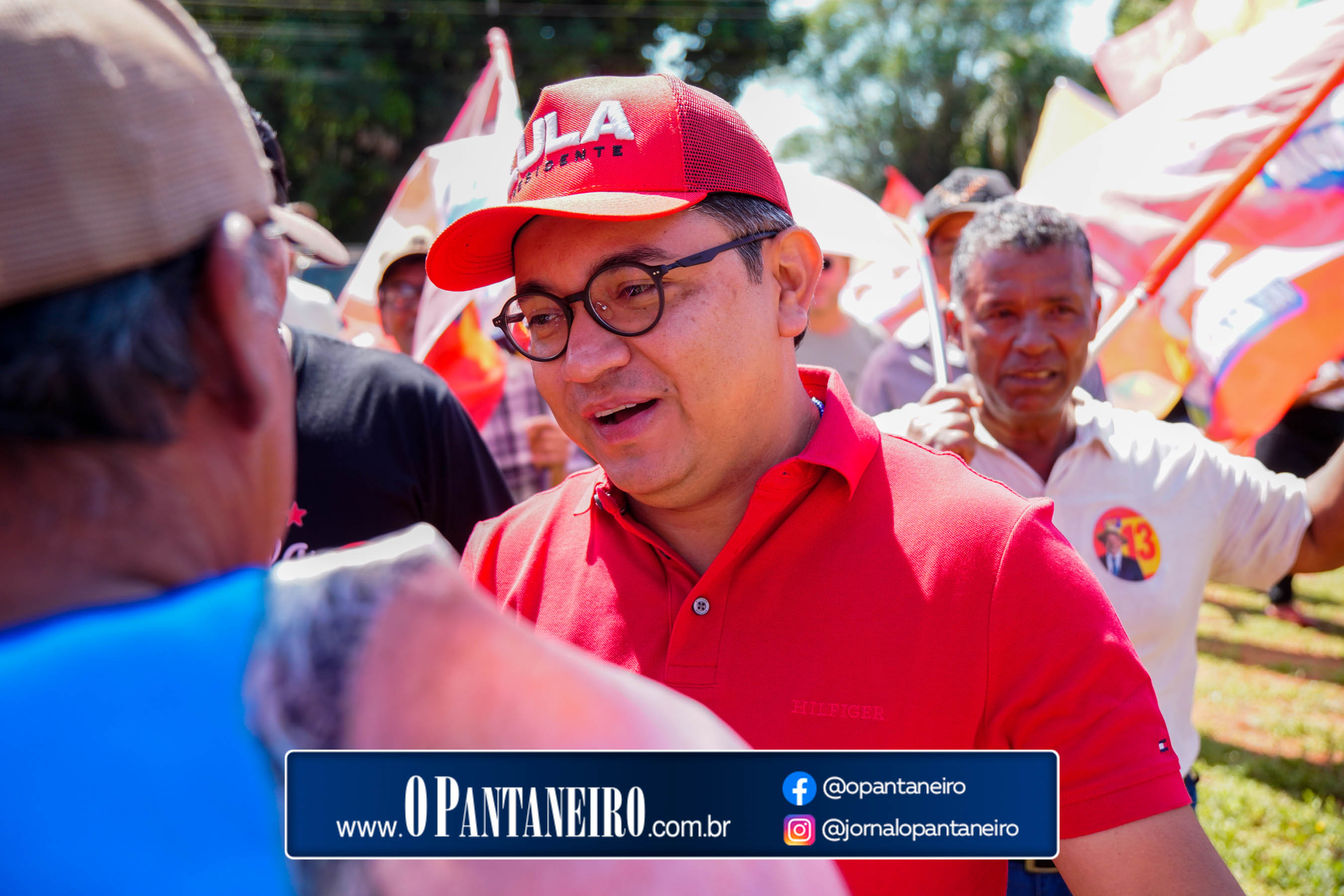 Carreata do Lula em Nioaque - Brejão e cidade O Pantaneiro