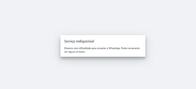 WhatsApp fica fora do ar após instabilidade