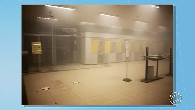Ladrões com armamento pesado explodem duas agências bancárias
