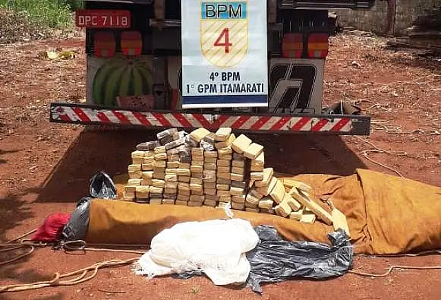 Polícia encontra 86kg de maconha em carregamento de jaca