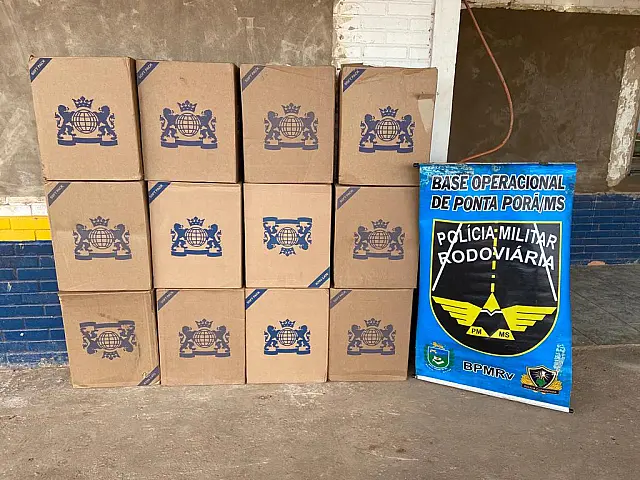 PMR apreende contrabando de cigarro avaliado em R$ 38 mil