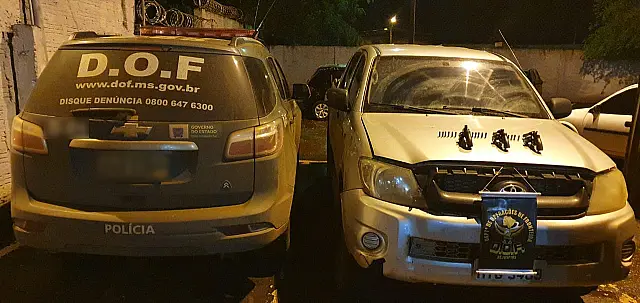 Três morrem em confronto com o DOF e Hilux é recuperada