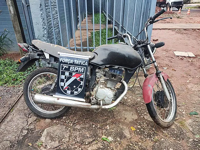 7° BPM de Anastácio recupera moto furtada