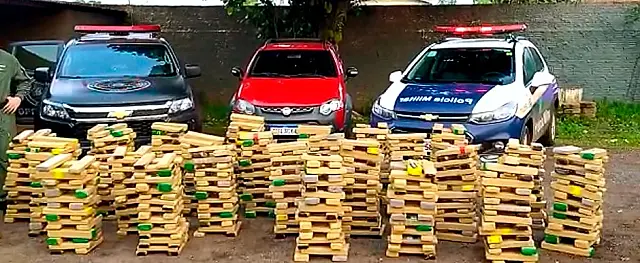 Traficante é preso com quase uma tonelada de maconha em Aquidauana